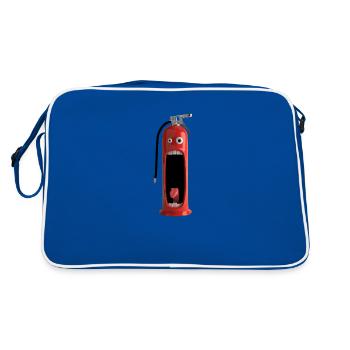Extincteur rigolo - Sac Retro - bleu/blanc - Dos