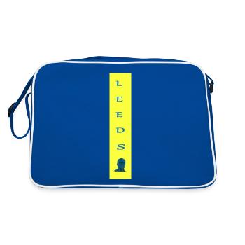 leeds bielsa marcelo - Retro Tasche - Blau/Weiß - Hinten