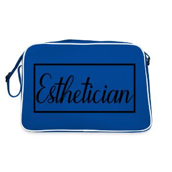 Cadeau d'esthéticienne diplômée fière d'esthéticienne - Sac Retro - bleu/blanc - Dos