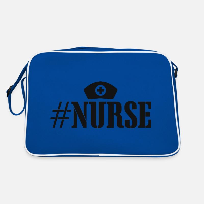 Nurse Krankenschwester Spruch Statement Beruf Retro Tasche