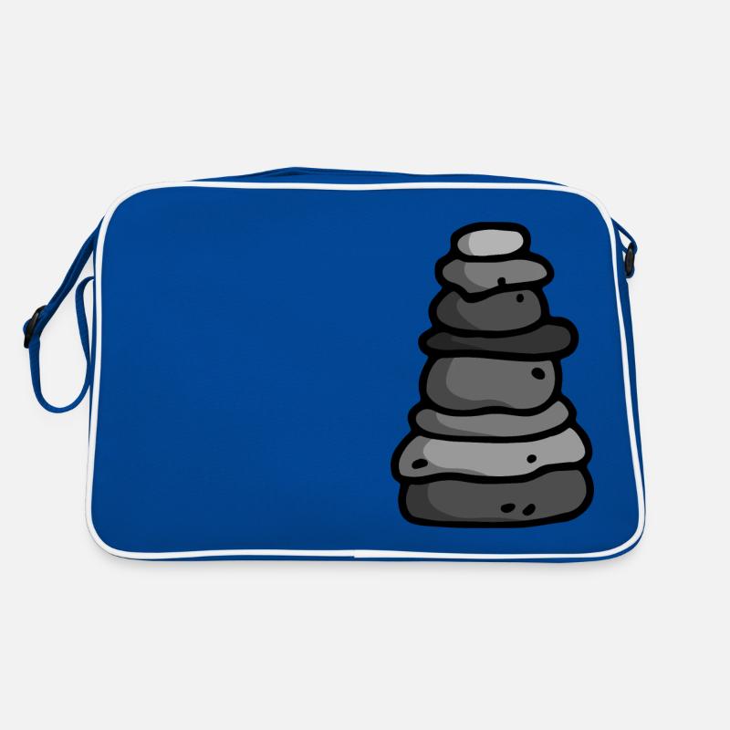 Stone man cairn lucky charm Retro Bag