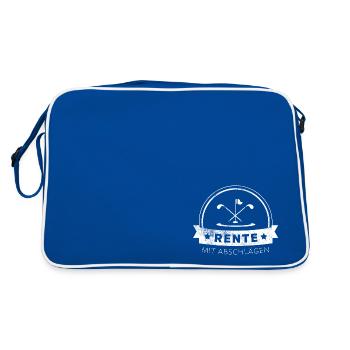 Golf Rente 2 Abschläge - Retro Tasche - Blau/Weiß - Hinten