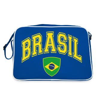 Brésil - Sac Retro - bleu/blanc - Dos
