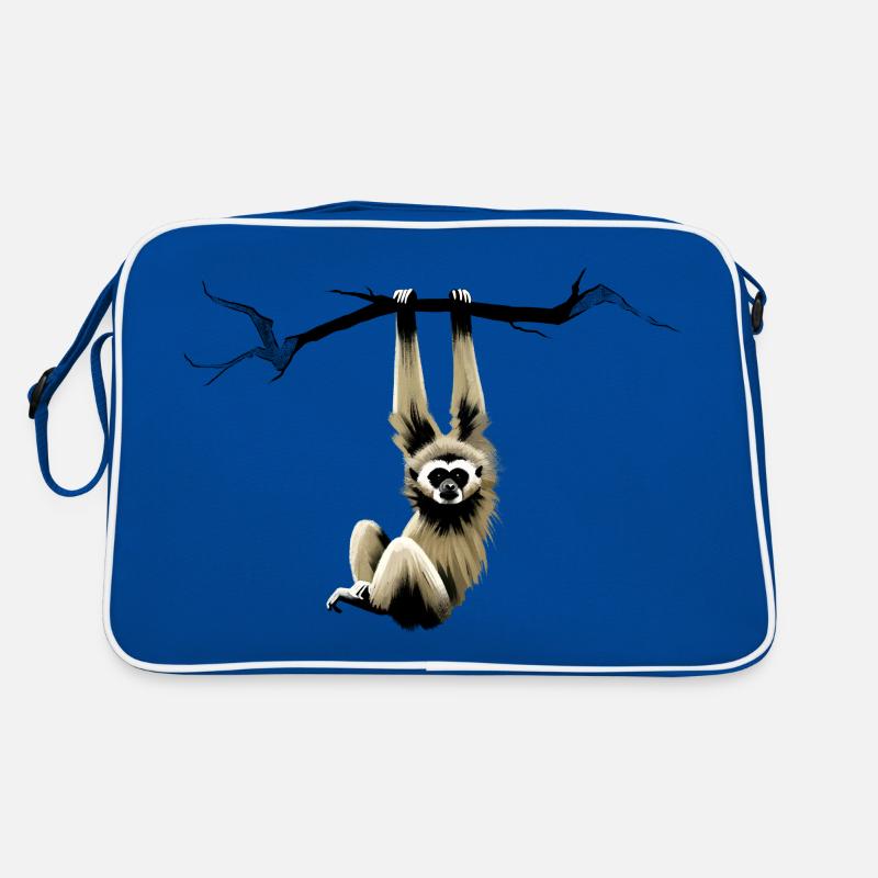 Gibbon - Retro Tasche - Blau/Weiß