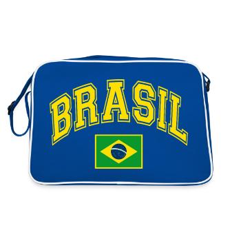 Drapeau du Brésil - Sac Retro - bleu/blanc - Dos