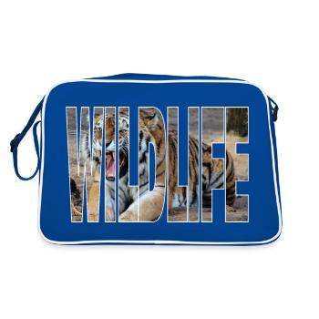 Faune tigrée - Sac Retro - bleu/blanc - Dos