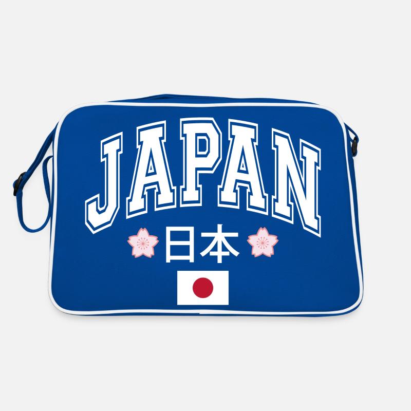 Japon - Sac Retro - bleu/blanc