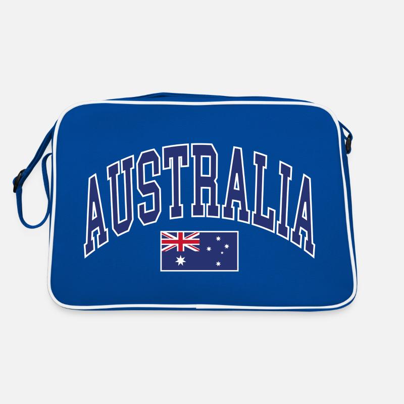Australia - Retro Tasche - Blau/Weiß