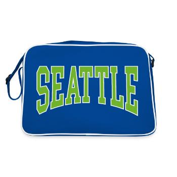 Seattle - Sac Retro - bleu/blanc - Dos