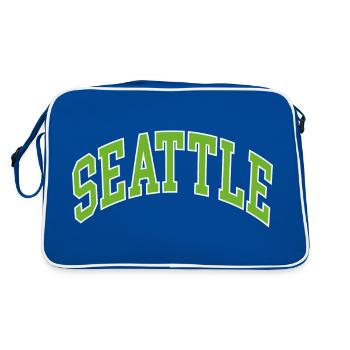 Seattle - Sac Retro - bleu/blanc - Dos