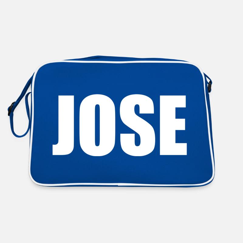 First name: Jose white Retro Bag