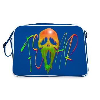 Scary Halloween Mask - 1 - Retro Bag - blue/white - Back