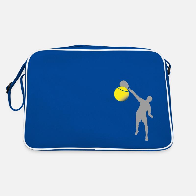 Padel-Mann - Retro Tasche - Blau/Weiß