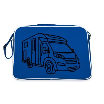 Motorhome Semi-Integrated - Front - Contour Black - Retro Bag - blue/white - Back