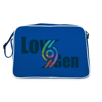 Couleurs de la génération de l’amour - Sac Retro - bleu/blanc - Dos
