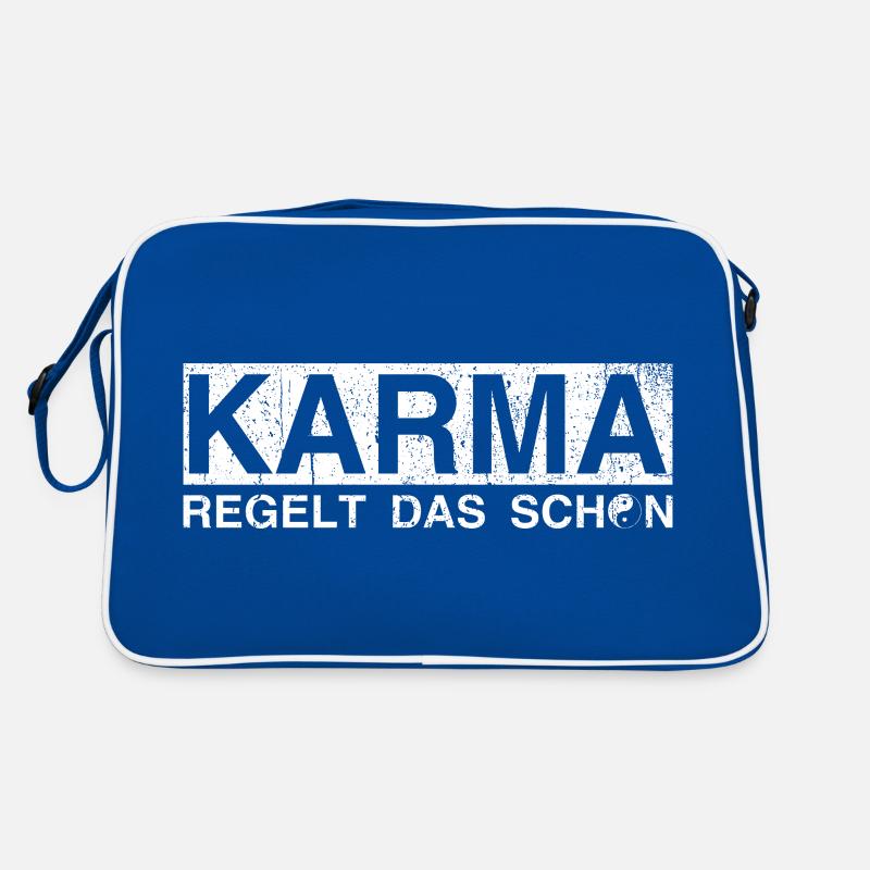 Karma regelt das schon Retro Tasche