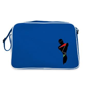 Ether - Retro Bag - blue/white - Back