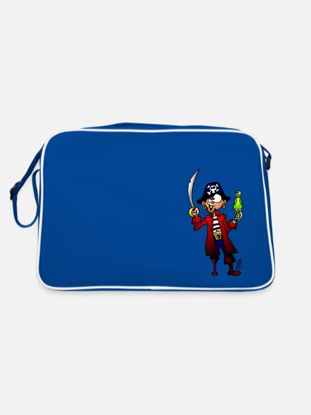 Pirate - Retro Bag - blue/white