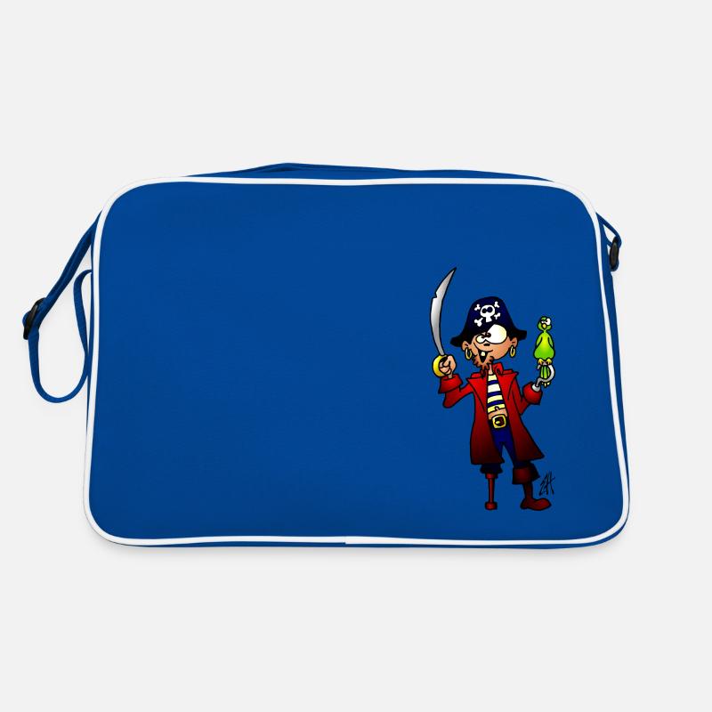 Pirate - Retro Bag - blue/white