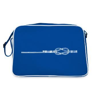 Reef knot - Retro Bag - blue/white - Back