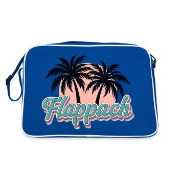 Flappach Ravensburg Palmen - Retro Tasche - Blau/Weiß - Hinten