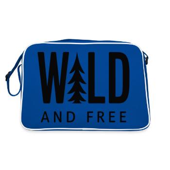 Nature Forêt Sauvage et Libre - Sac Retro - bleu/blanc - Dos