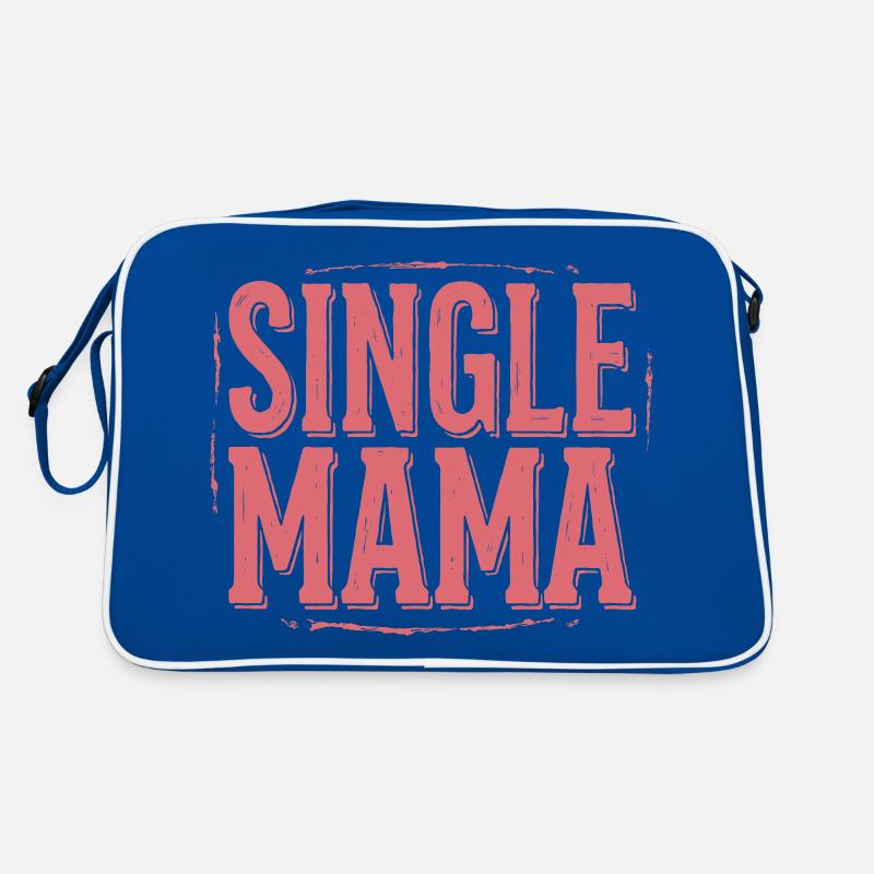 Single Mama Power Spruch Retro Tasche
