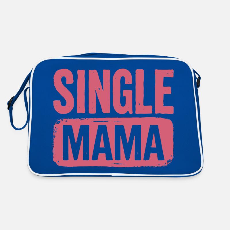 Single Mama Power Spruch Retro Tasche