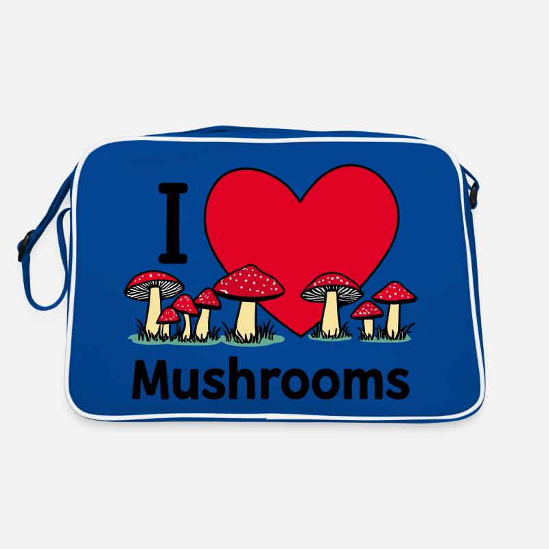 J’adore les champignons Sac Retro