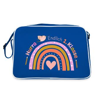 Première année - Sac Retro - bleu/blanc - Dos