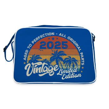 Millésime 2025 Anniversaire Rétro 2025 - Sac Retro - bleu/blanc - Dos