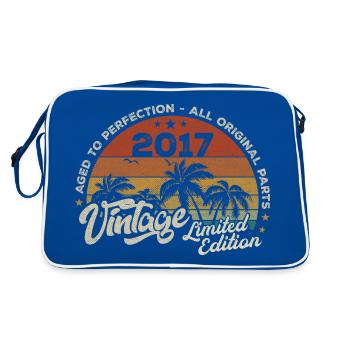 Millésime 2017 Anniversaire Rétro 2017 - Sac Retro - bleu/blanc - Dos