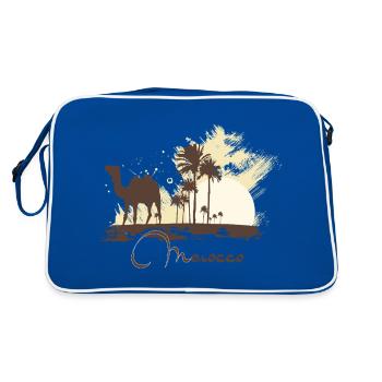 Morocco - Sac Retro - bleu/blanc - Dos