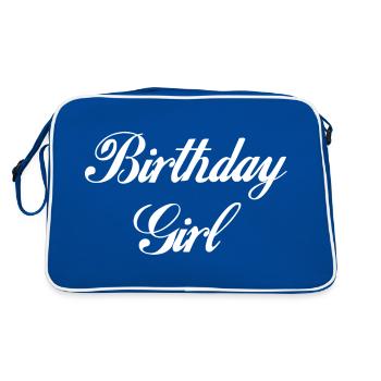fille d’anniversaire - Sac Retro - bleu/blanc - Dos