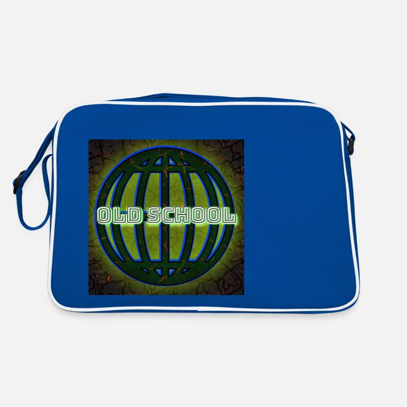 OLD SCHOOL (Alte Schule) - Abbild - 2023 - Retro Tasche - Blau/Weiß