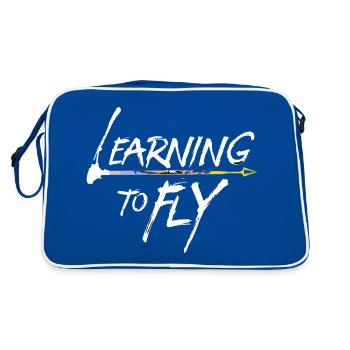 Apprendre à piloter Flying Airplane Pilot Flyer - Sac Retro - bleu/blanc - Dos