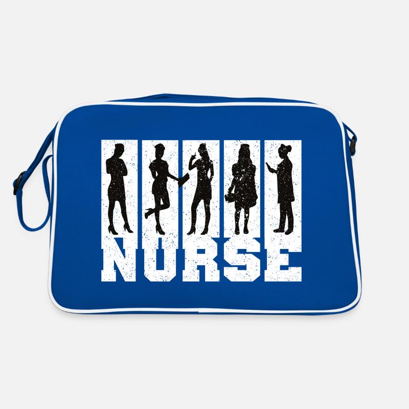 Nurse Krankenschwester Spruch Statement Beruf Retro Tasche