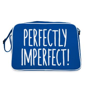 Drôle de dicton parfaitement imparfait - Sac Retro - bleu/blanc - Dos