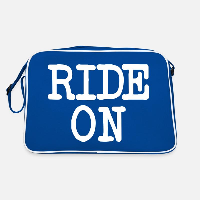 Slogan de motivation RIDE ON Statement Sac Retro