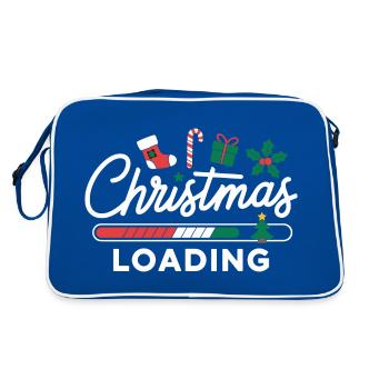 Christmas Loading Loading Bar Christmas - Retro Bag - blue/white - Back