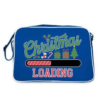 Christmas Loading Loading Bar Christmas - Retro Bag - blue/white - Back