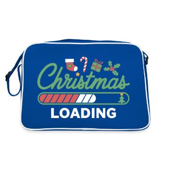Christmas Loading Loading Bar Christmas - Retro Bag - blue/white - Back