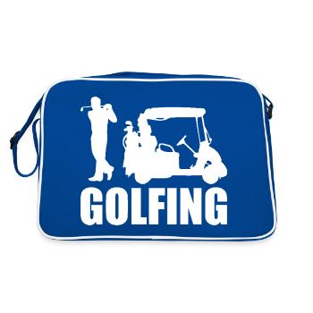 Golf Golf Dicton Golfeur - Sac Retro - bleu/blanc - Dos