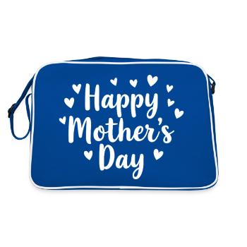 Salutations chaleureuses pour la fête des mères - Sac Retro - bleu/blanc - Dos