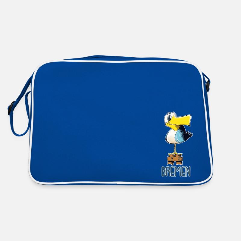 funny Moewe from Bremen Retro Bag