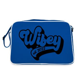 Wifey Est. 2022 - Future Mrs., Engagement Party - Retro Bag - blue/white - Back