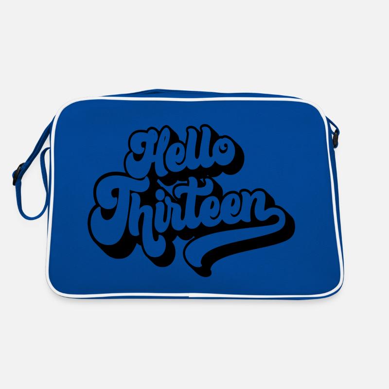 Hello Thirteen - mignon 13ème anniversaire 13 ans Sac Retro