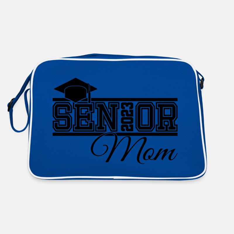 Senior 2023 Mutter Stolze Mutter von Absolventen Retro Tasche