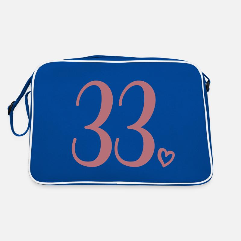 Mignon numéro 33, 33 ans, cadeau de 33e anniversaire Sac Retro