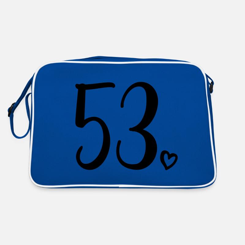 Cute Number 53, 53 Years Old, 53rd Birthday Gift Retro Bag